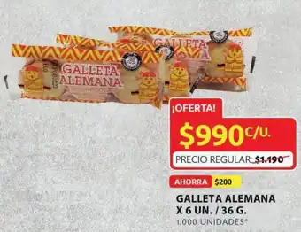 Ara Galleta Alemana x 6 Un / 36 G oferta