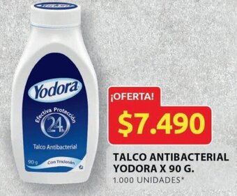 Talco Antibacterial Yodora x 90g