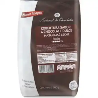 Makro Cobertura masa nacional de chocolate glase leche 1kg oferta