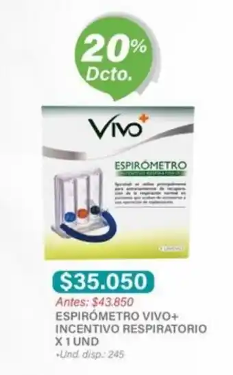 Locatel Espirometro Vivo+ Incentivo Respiratorio x 1 und oferta