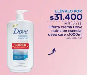 FarmaTodo Oferta crema Dove nutricion esencial deep care x 1000 ml oferta
