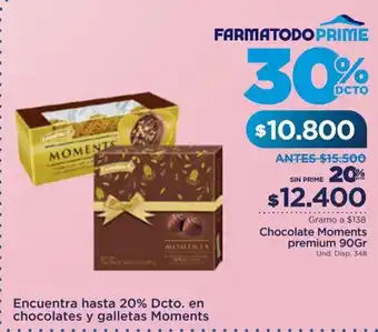 FarmaTodo Chocolate Moments premium 90Gr oferta