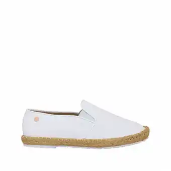 Bon-Bonite Mocasín color blanco puro en cuero grabado oferta