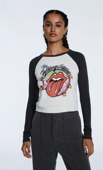 Stradivarius Camiseta licencia rolling stones oferta