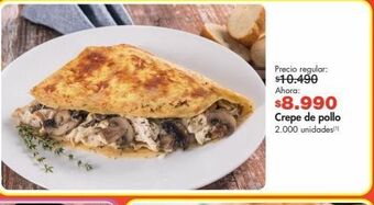 Metro Crepe de pollo oferta