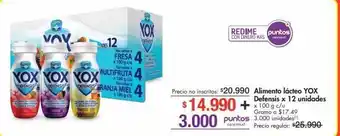 Metro Alimento lácteo yox defensis x 12 unidades x 100 g c/u oferta
