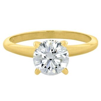 Kevin's Joyeros Anillo en oro amarillo de 18 kilates, con diamante central de 0.80 ct oferta