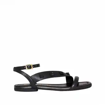Bon-Bonite Sandalias color negro ónix en cuero oferta