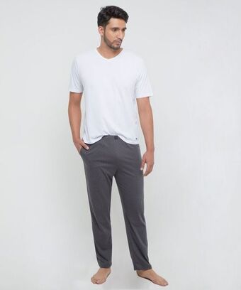 Pantalón básico de pijama para hombre tono