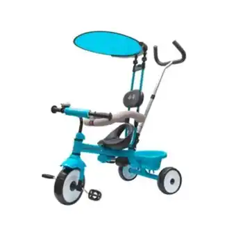 Alkosto Triciclo paseador azul con negro cheer way oferta