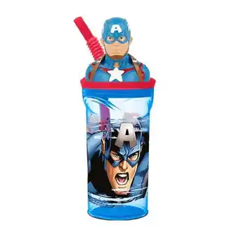 Los Tres Elefantes Vaso figura 3d avengers capitan america 360 ml oferta