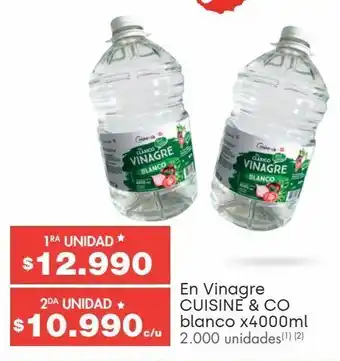 Metro Vinagre cuisine & co x 4000ml oferta
