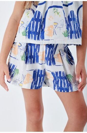 Tennis Bermuda azul para niña oferta