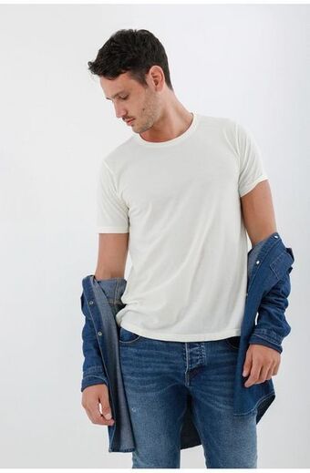 Tennis Camiseta color crudo para hombre oferta