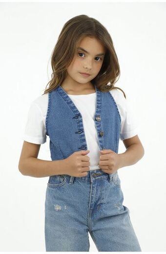 Tennis Chaleco azul para niña oferta