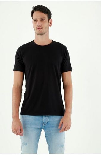 Tennis Camiseta negra para hombre oferta