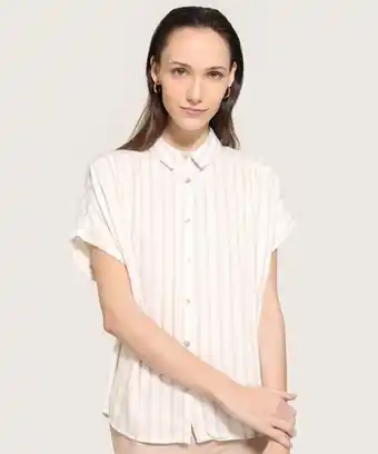 Pat Primo Camisa manga corta estampada a rayas oferta