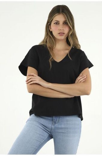 Tennis Camiseta negra para mujer oferta
