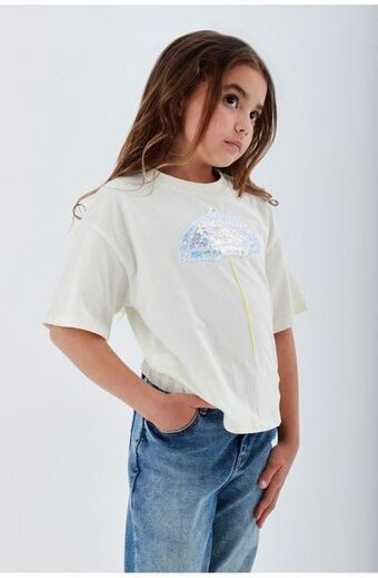 Tennis Camiseta para niña color crudo oferta