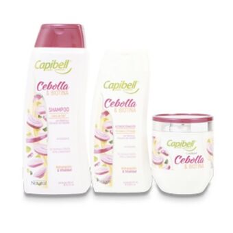 Makro Shampoo capibell 950ml + balsamo 470ml + mascarilla 530ml cebolla y biotina oferta
