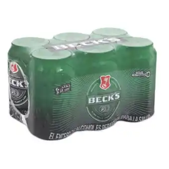 Makro Cerveza becks en lata 330mlx6u oferta