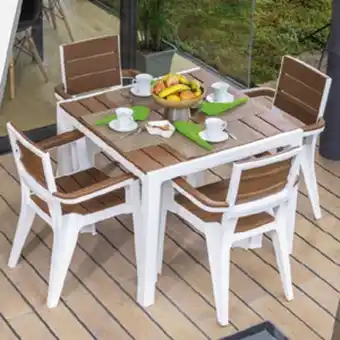 LeBon Comedor 4 puestos madeira caramelo / mq oferta