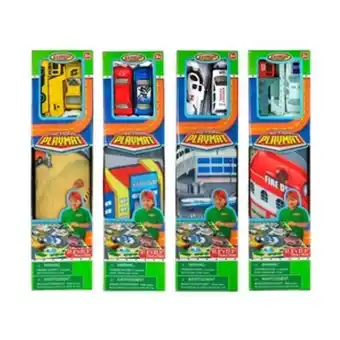 Alkosto Set pista de alfombra + vehículos de juguete action playmat express wheels oferta