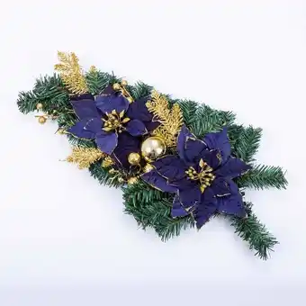 Panamericana Ramo con poinsettias azules, 54 cm oferta