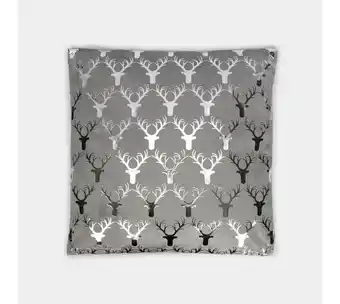 Panamericana Cojín navideño gris – renos plateados oferta