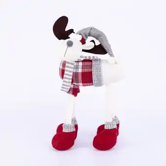 Panamericana Reno escocés rojo, blanco y gris, 41.5 cm oferta