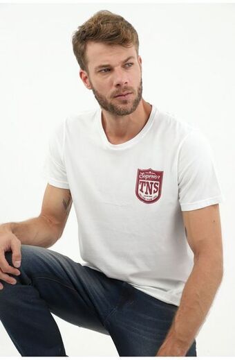 Tennis Camiseta blanca para hombre oferta