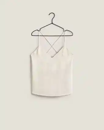 Top satén jacquard