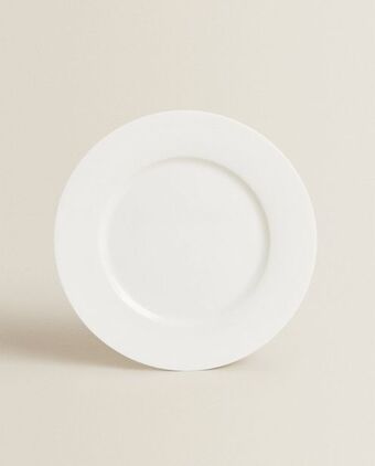 Plato llano bone china diseño liso