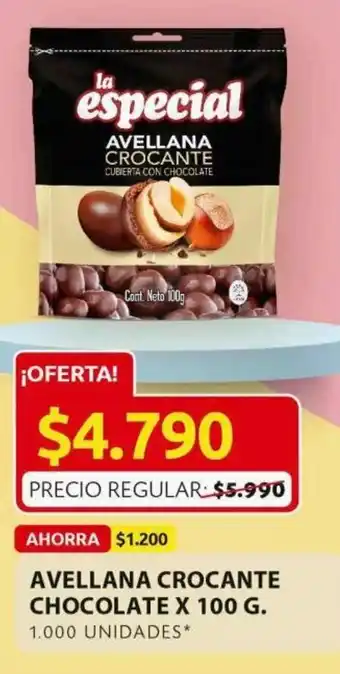 Ara La Especial Avellana crocante chocolate x 100g oferta