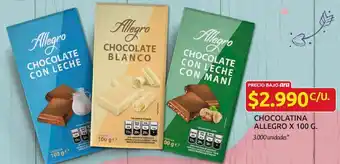 Ara Allegro chocolatina x 100g oferta