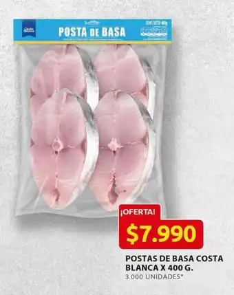 Ara Postas de Basa Costa Blanca x 400g oferta