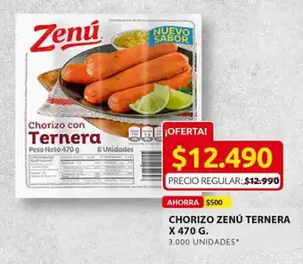Ara Zenu Chorizo Ternera x 470g oferta