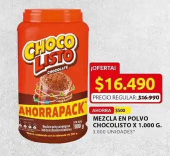 Ara Choco Listo Mezcla en polvo x 1000g oferta