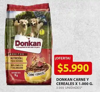 Ara Donkan Carne Y Cereales x 1000g oferta
