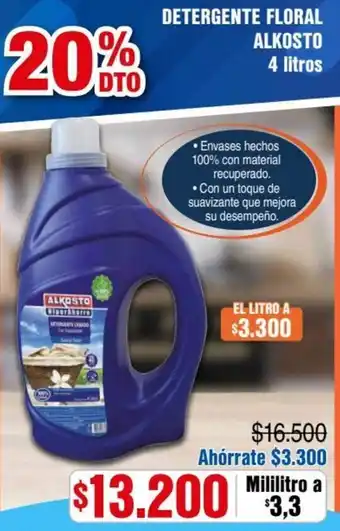 Alkosto Detergente Floral Alkosto 4L oferta