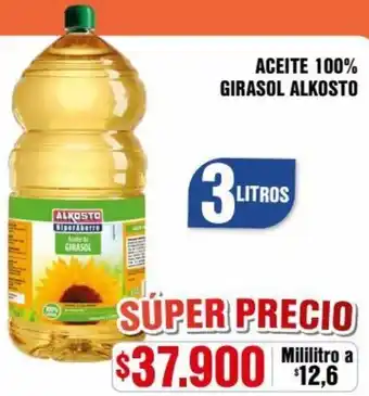 Alkosto Aceite 100% Girasol Alkosto 3L oferta