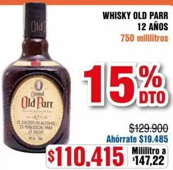 Alkosto Whisky Old Parr 12 Años x 750ml oferta