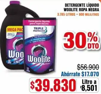 Detergente Líquido Woolite Ropa Negra 3,785L+900ml