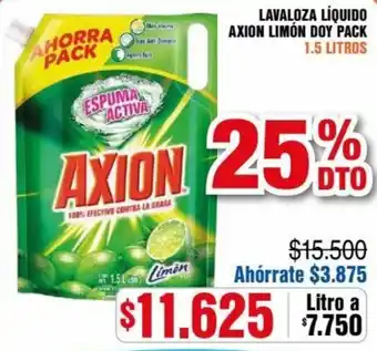 Lavaloza Líquido Axion Limón Doy Pack 1,5L