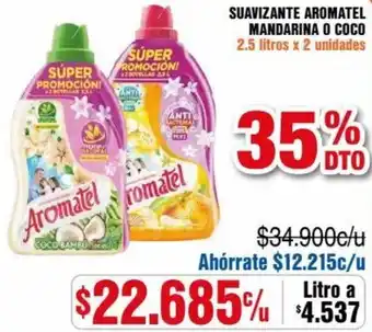 Alkosto Suavizante Aromatel Mandrina o Coco 2,5L x 2Unid oferta