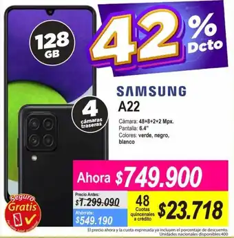 Alkomprar Samsung A22 128GB oferta