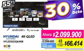 Alkomprar Hyundai 4K-QLED 55" oferta