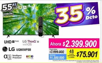 Alkomprar LG ThinQ UHD 55" oferta