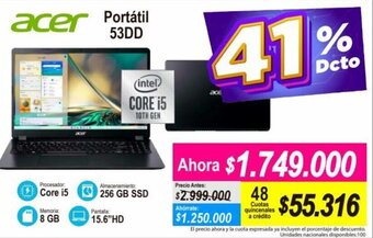 Alkomprar Acer Portátil 53DD oferta