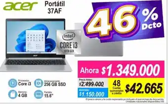 Alkomprar Acer Portátil 37AF oferta